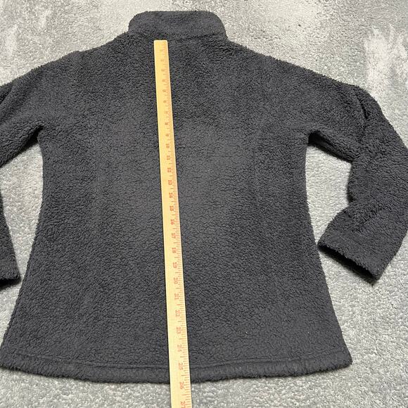Patagonia Fleece Womens Large Gray Los Gatos Fleece 1/4 Zip Pullover *wearing - Picture 6 of 9